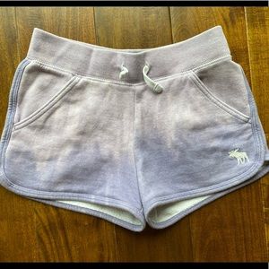EUC purple Abercrombie shorts kids 9/10